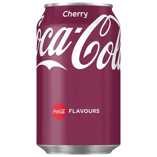 德国进口香草味可口可乐330ml*6罐装美版樱桃味可乐汽水碳酸饮料