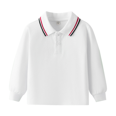 POLO衫加绒95%棉儿童春秋冬校服