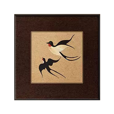 中古风客厅装饰画复古餐厅电视柜