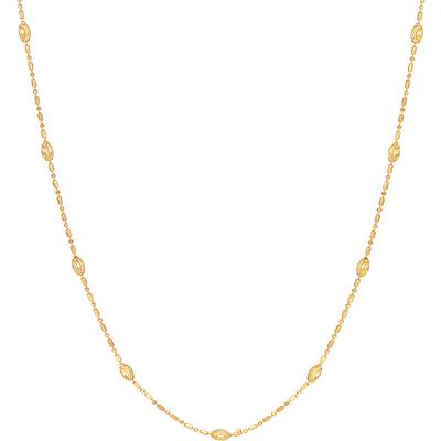 FENS珠宝18K金海王橄榄珠珠链