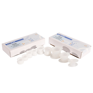 金相切片模具斑羚Goral白色硬胶模 重复性磨具圆形冷镶嵌树脂模杯