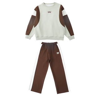 胖女童运动套装儿童加肥加大秋装偏胖女孩学生卫衣卫裤纯棉两件套