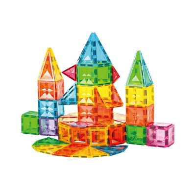 透明钻面设计智趣拼搭彩窗磁力片