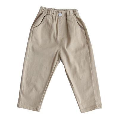 工厂直销中小童100%棉工装长裤潮