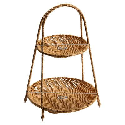 日式糖果盒篮点心碟仿藤编织