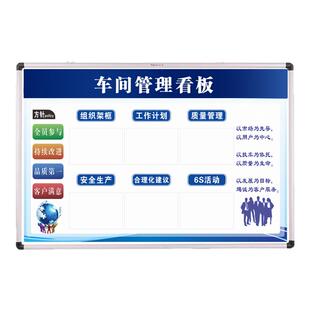 可擦写内容挂式白板业绩榜车间生产管理看板墙贴通知栏人员去向表