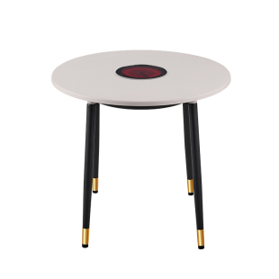 贵焱可折叠取暖桌电暖桌烤火桌圆形多功能餐桌取暖器电磁炉两用