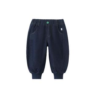 [力安同款][410G一体绒]齐齐熊宝宝裤子冬款加绒加厚男童牛仔裤女