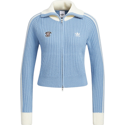 Adidas/阿迪达斯正品三叶草女士休闲修身针织运动衫KF0719