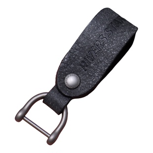 原创真皮手工头层牛皮钥匙扣进口ALASKA牛皮纯钛合金马蹄扣钥匙扣