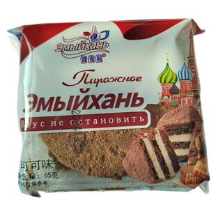 俄麦航提拉米苏65g*6袋原味/可可蛋糕点下午茶早餐面包俄罗斯风味