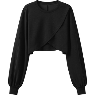 播商场同款法式不规则卫衣女春季新款设计感显瘦上衣BDS1VD0506