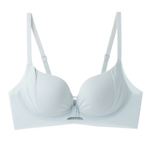 洋奢凉感内衣女夏季薄款冰丝美背文胸小胸聚拢显大无钢圈无痕胸罩