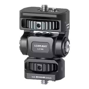 轻韵全金属铝合金双头1/4螺丝蜗牛云台热冷靴单反相机手机夹子监视器同屏支架连接平板同步配件