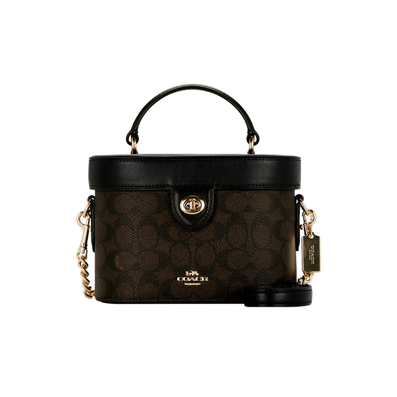 COACH/蔻驰女士盒子包马车标志