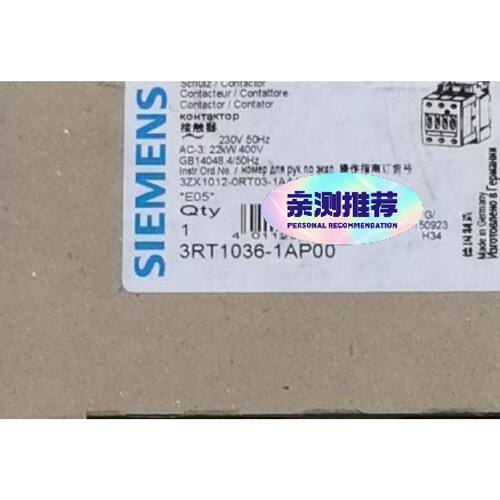 低压接触器3RT1036-1AP00    正品库存货！全新