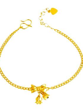 沙金铃兰花开项链手链蝴蝶