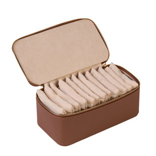 首饰收纳盒出行便携大容量手镯手串黄金饰品高档精致多分格首饰袋