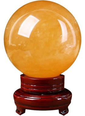 西北厨房方解石球原石招财摆件