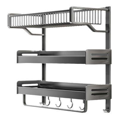 卫生间毛巾架置物架一体