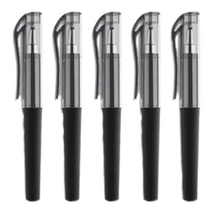 便携式口袋笔迷你短款随身携带短笔中性笔黑色0.5签字笔小巧学生专用小型袖珍圆珠笔子弹头学习办公商务文具