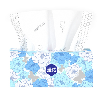 漫花高品质大包山茶花抽纸卫生纸实惠装家用厕纸餐巾纸面巾纸dd2