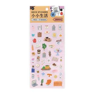 Infeel.Me小小生活合成纸不干胶贴纸ins风小物美食手帐本手机贴画