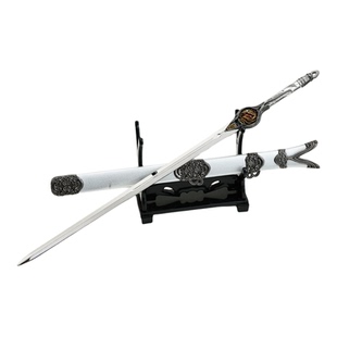 暗河传影视周边苏暮雨同款迷你鹤羽剑带鞘22CM金属合金玩具未开刃