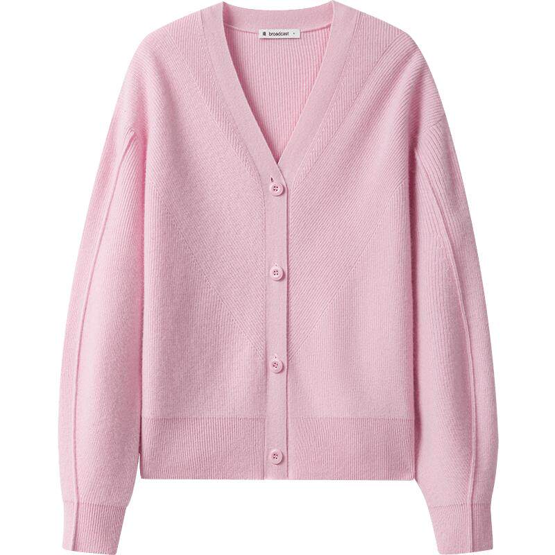 【100%羊毛】播商场同款休闲气质毛衣24秋冬针织开衫女BDR4UD3812