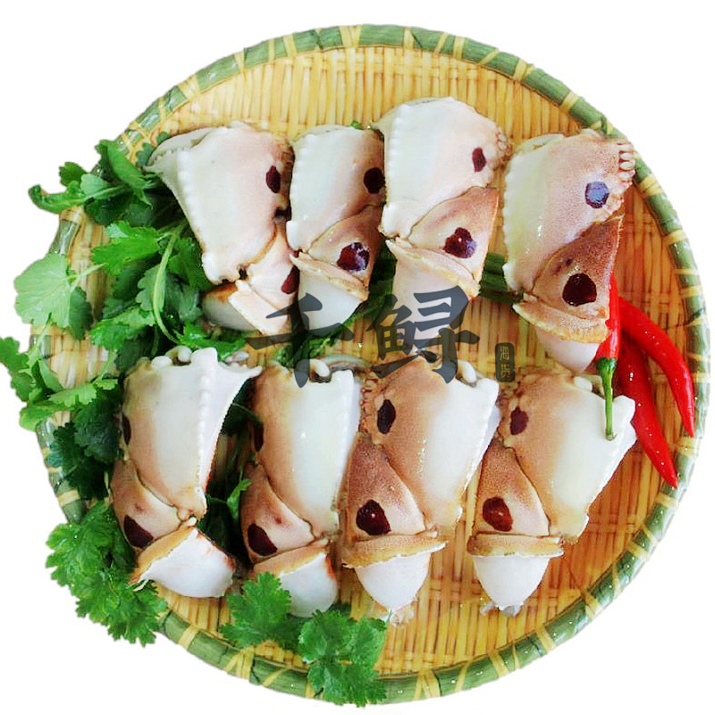 新鲜现做元宝蟹脚蟹钳餐饮专用