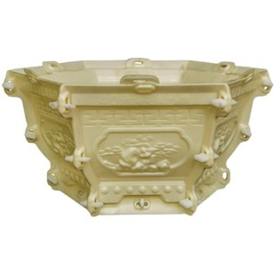 水泥花盆模具塑料硅胶大号六角罗马柱盆景盆模型小号自制模子大全