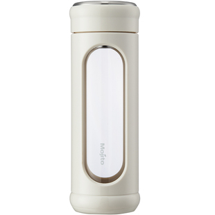 Mojito木吉乇玻璃杯ins风便携男女透明高硼硅隔热泡茶杯随手水杯