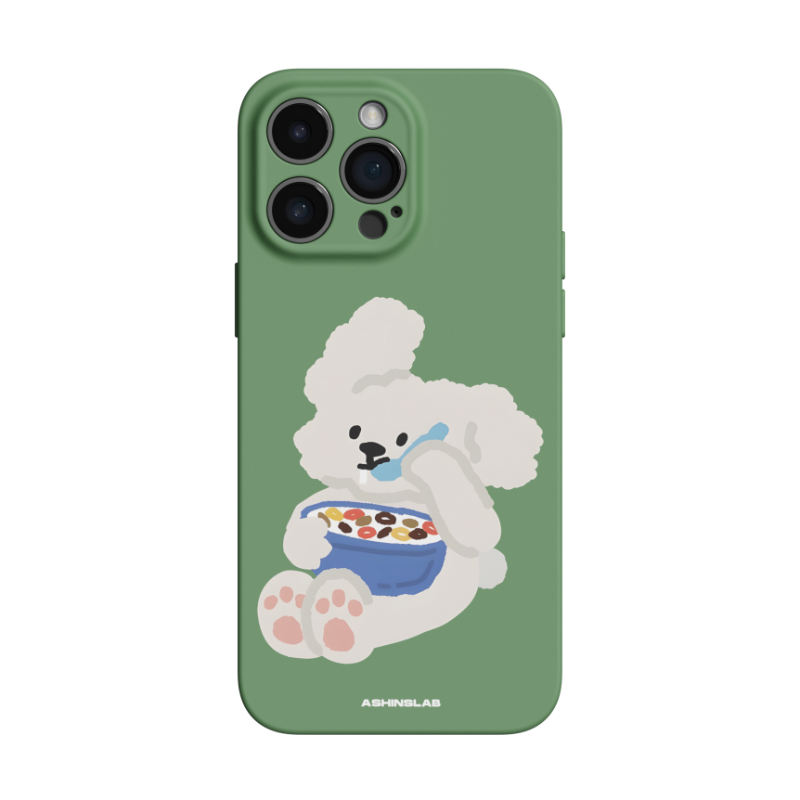 ASHINSLAB小狗的晚餐适用iPhone15苹果14plus新款手机壳12promax全包镜头软壳11可爱防摔13p