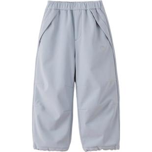 [加绒]马克珍妮男女童防风软壳裤降落伞裤儿童裤子秋冬新款551272