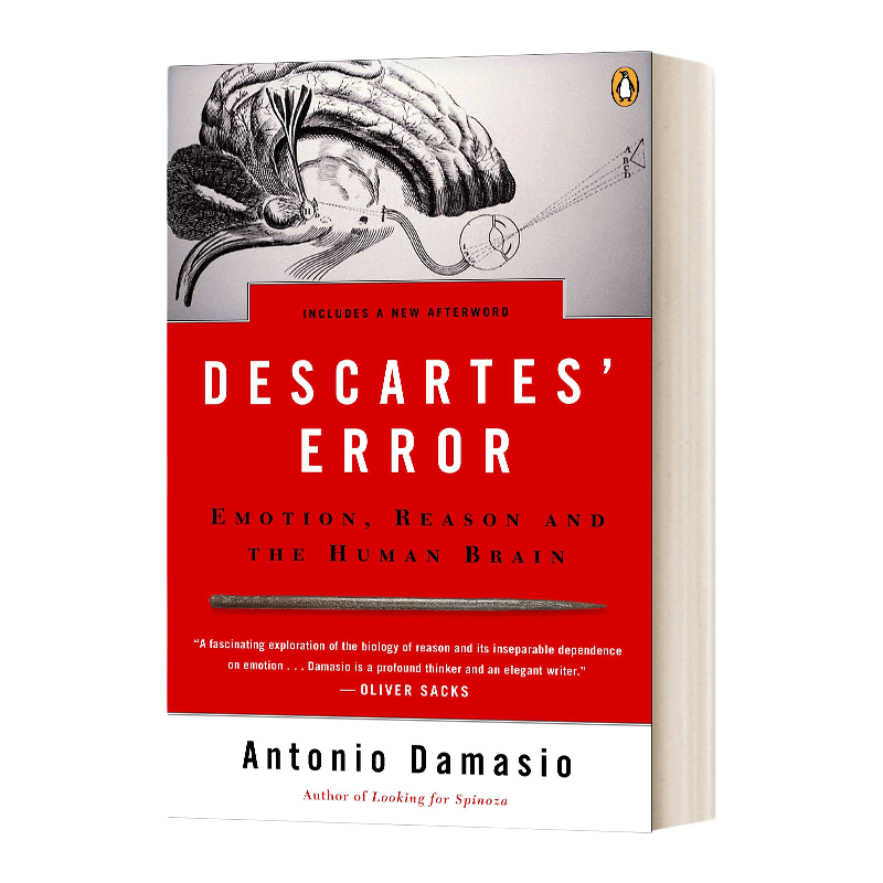 英文原版 Descartes' Error 笛卡尔的错误 情绪 推理和大脑 英文版 进口英语原版书籍