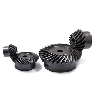 螺旋伞齿轮标准内孔厂家现货直销1模 2模 45号钢螺旋锥齿轮 包邮