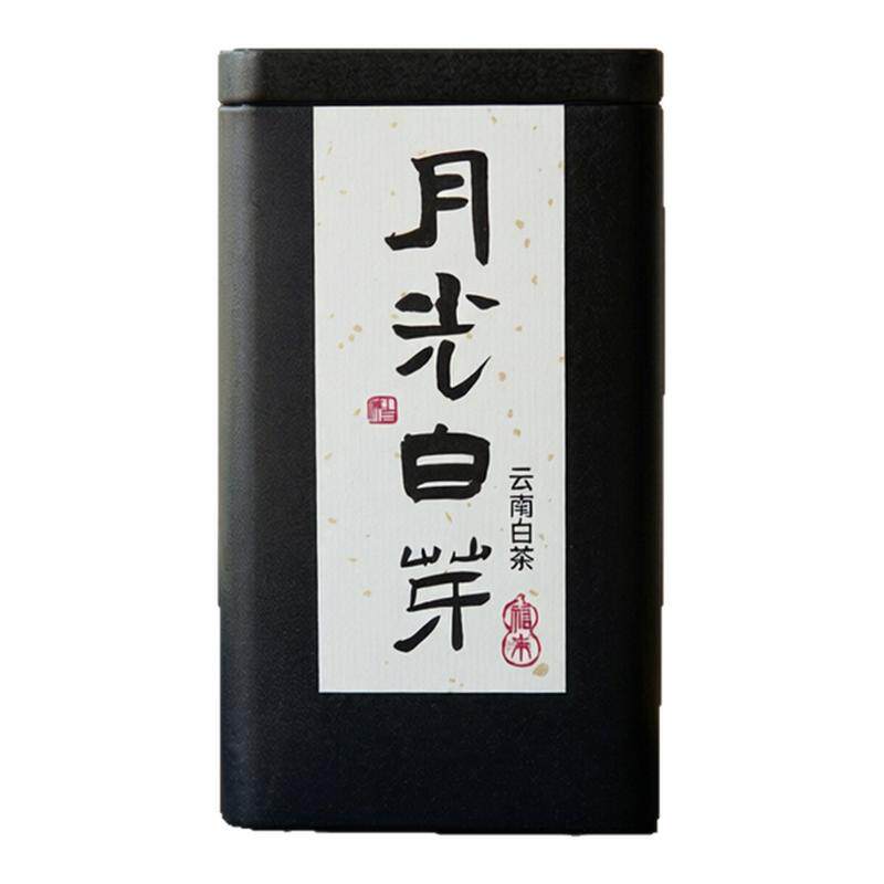 2020年云南景谷老白茶 纯芽头月光白茶头春花蜜香冰糖甜散茶罐装