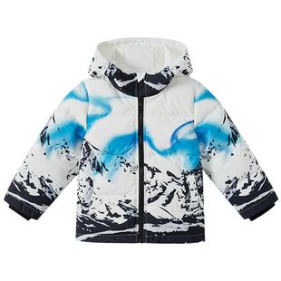 moomoo童装男童三防户外雪山羽绒服冬季新款原创小众设计潮酷外套