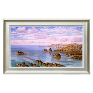 风色根西岛南岸布雷特风景油画欧式美式客厅餐厅办公室装饰画版画