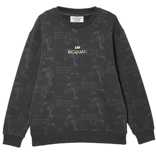 【BSQ联名】杰克琼斯25秋季新款男装宽松卫衣外套满印刺绣情侣风