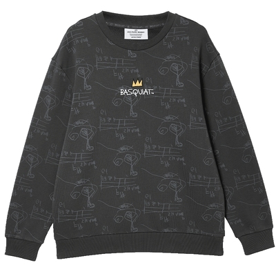 【BSQ联名】杰克琼斯25秋季新款男装宽松卫衣外套满印刺绣情侣风