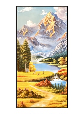 金山聚宝盆玄关正对门自粘壁画