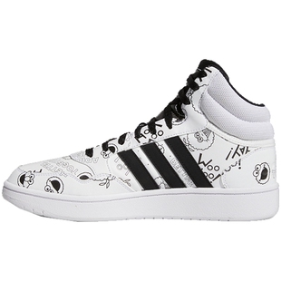 阿迪达斯男鞋官方新款芝麻街联名休闲鞋运动鞋高帮板鞋男FW3378