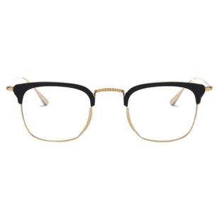 万年龟超轻纯钛眼镜架男士高度近视眼睛框复古设计师钛架KMN1112