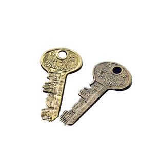 复古1933芝加哥世博会纪念黄铜幸运钥匙复刻做旧GOODLUCK好运钥匙