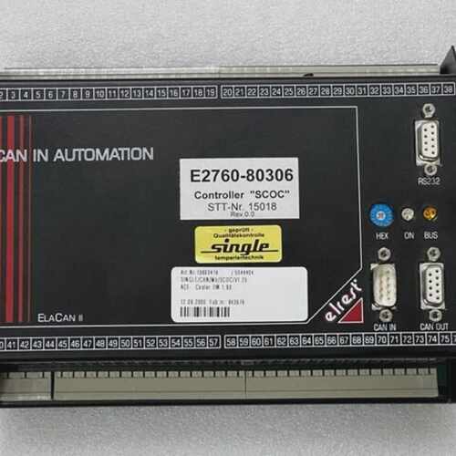 Elrest CAN IN AUTOMATION ELACAN II E2760-80306 SCOC Controll