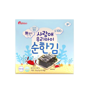 韩国那都儿童海苔0添加无盐0糖宝宝海苔孩子零食拌饭料1-2-3岁拿