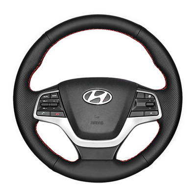 现代领动悦纳rv真皮专用方向盘套