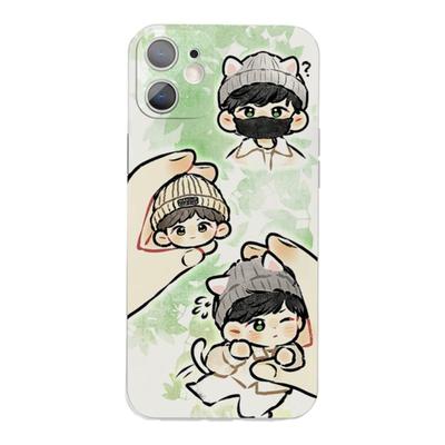 原创可爱Q版美妆蛋成毅手机壳适用于苹果15promax华为Nova7OPPOReno10ProVIVOX80荣耀70小米14一加ACE魅族18S