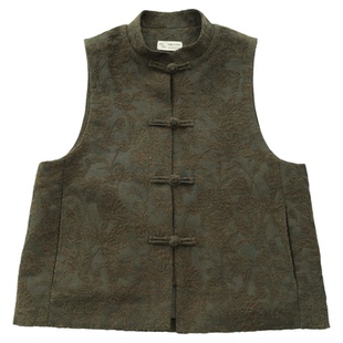 三开身中式立领马甲纸样1:1布懂时光自主打版DIY手工服装KBD-0174